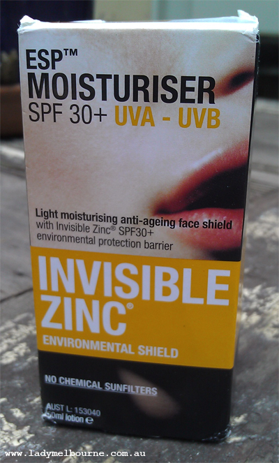 Invisible Zinc ESP moisturiser