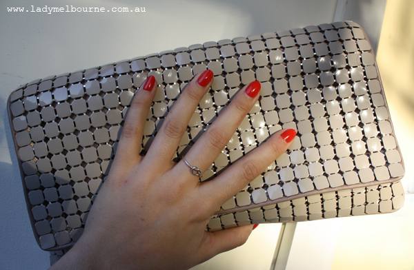 Metal chain Olga Berg clutch