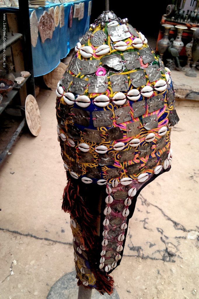 Bedouin headdress at Petra, Jordan