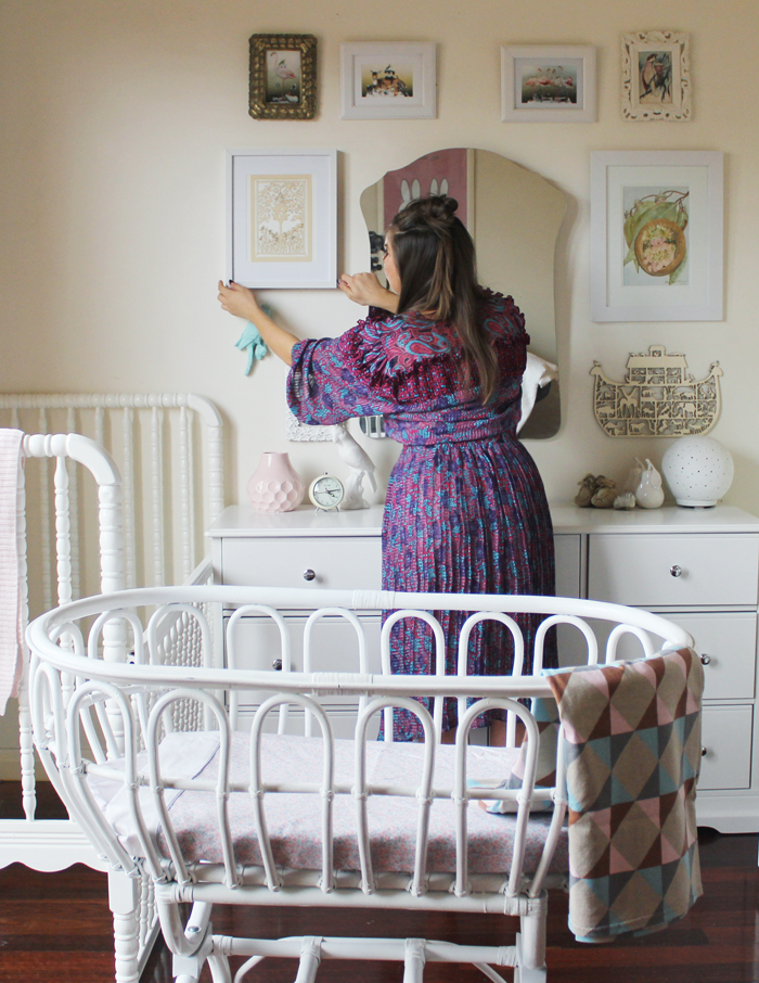 Lady Melbourne in the nursery she decorated herself | www.ladymelbourne.com.au