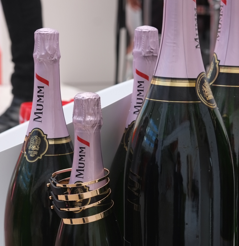 Inside the Mumm Marquee at the Birdcage 