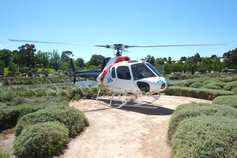 Getting a helicopter to Flemington Racecourse