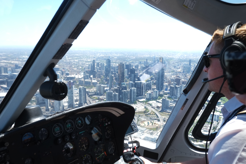 Getting a helicopter to Flemington Racecourse