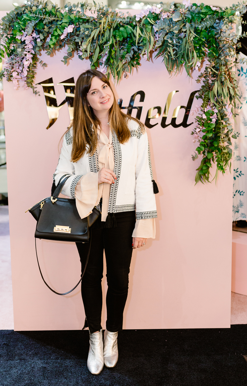 Lady Melbourne in the fashion lounge at Westfield Doncaster, Melbourne