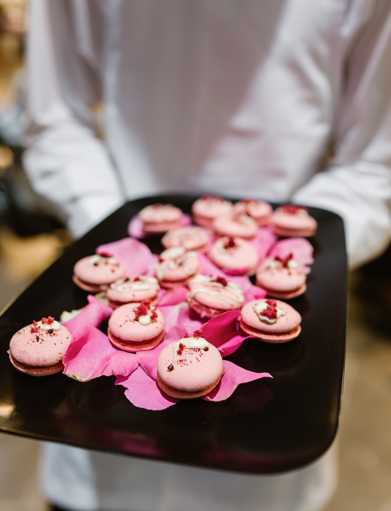 Macarons in the fashion lounge at Westfield Doncaster, Melbourne