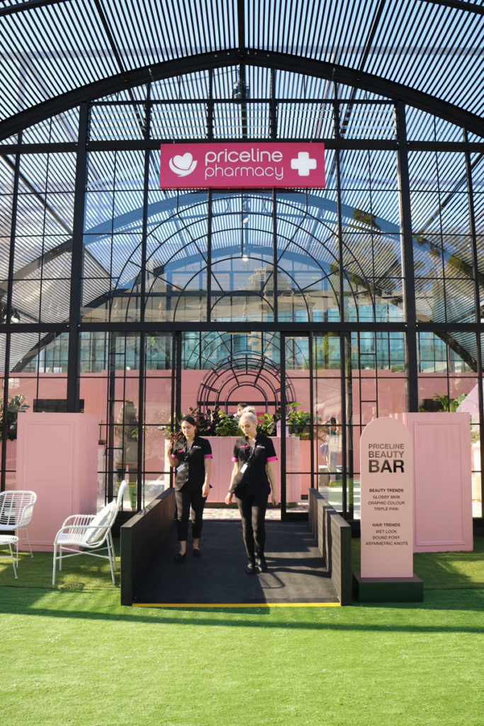 Lady Melbourne at the Priceline Beauty Bar during VAMFF 2018