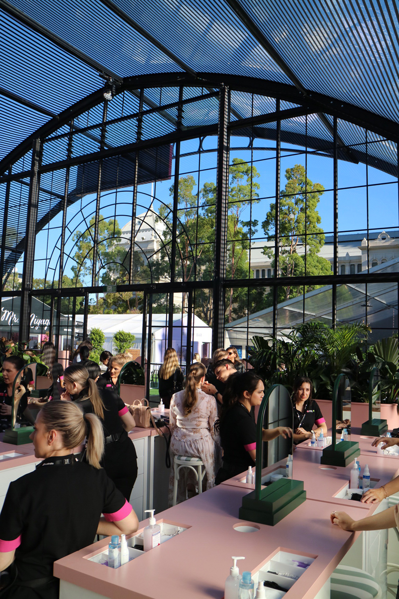 Lady Melbourne at the Priceline Beauty Bar during VAMFF 2018