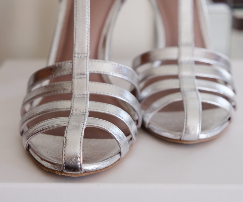 The Diane Von Furstenberg Eva2 Silver Heels
