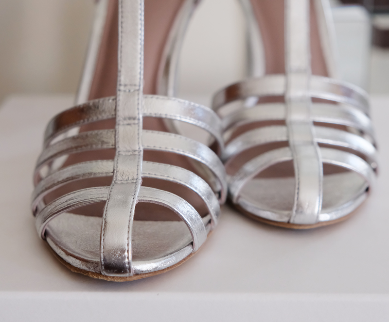 The Diane Von Furstenberg Eva2 Silver Heels