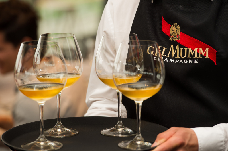 The new G.H.Mumm Champagne bar at Flemington Racecourse