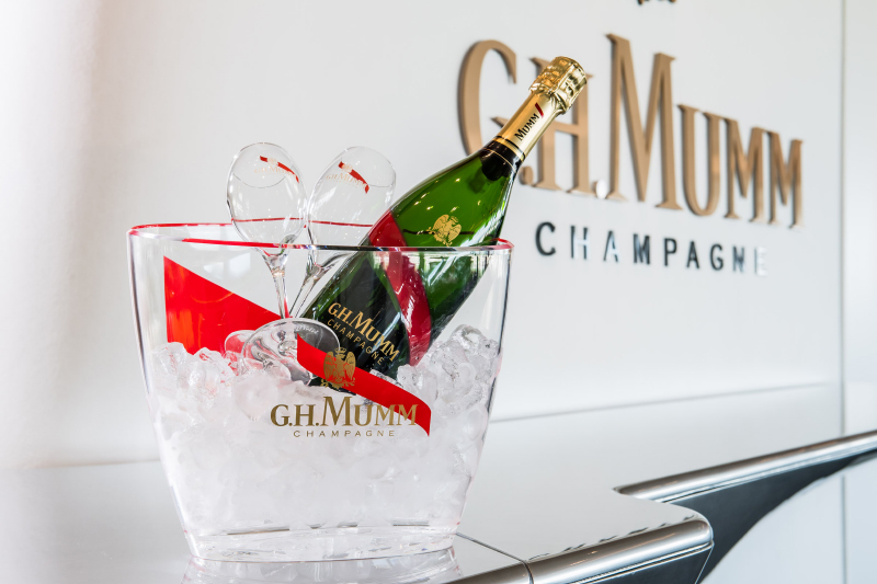 The new G.H.Mumm Champagne bar at Flemington Racecourse