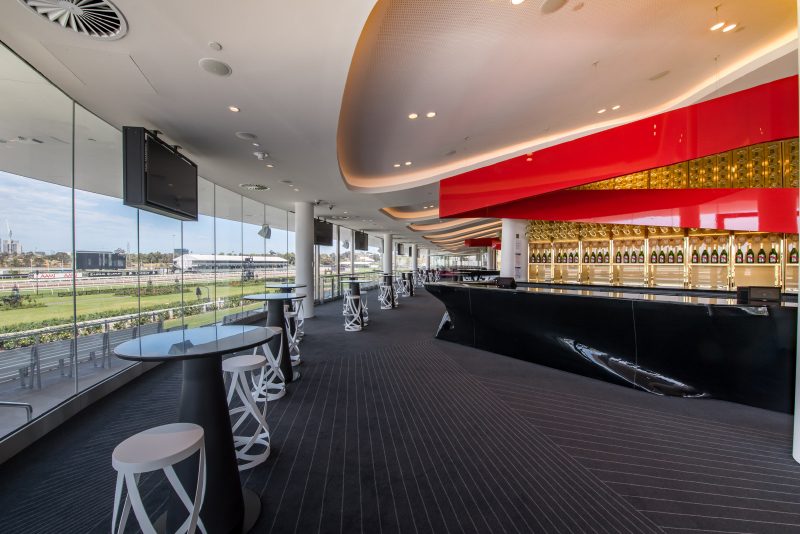 The new G.H.Mumm Champagne bar at Flemington Racecourse