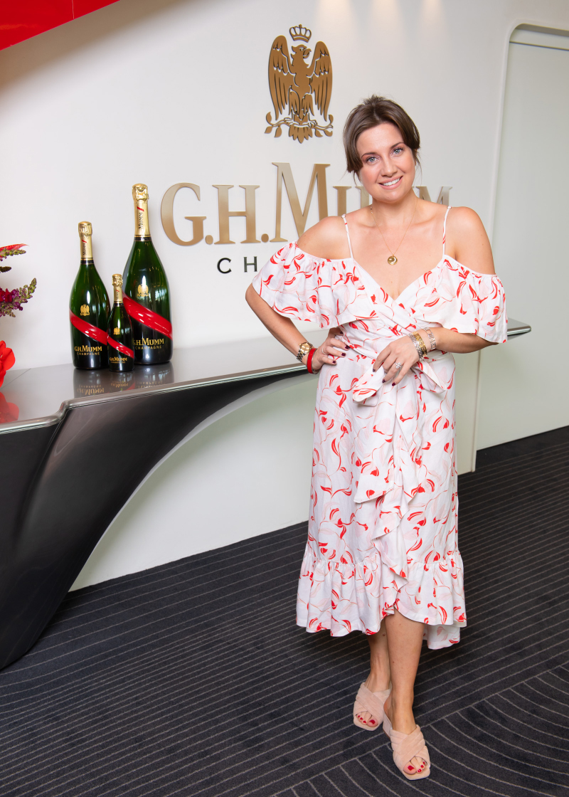 The new G.H.Mumm Champagne bar at Flemington Racecourse