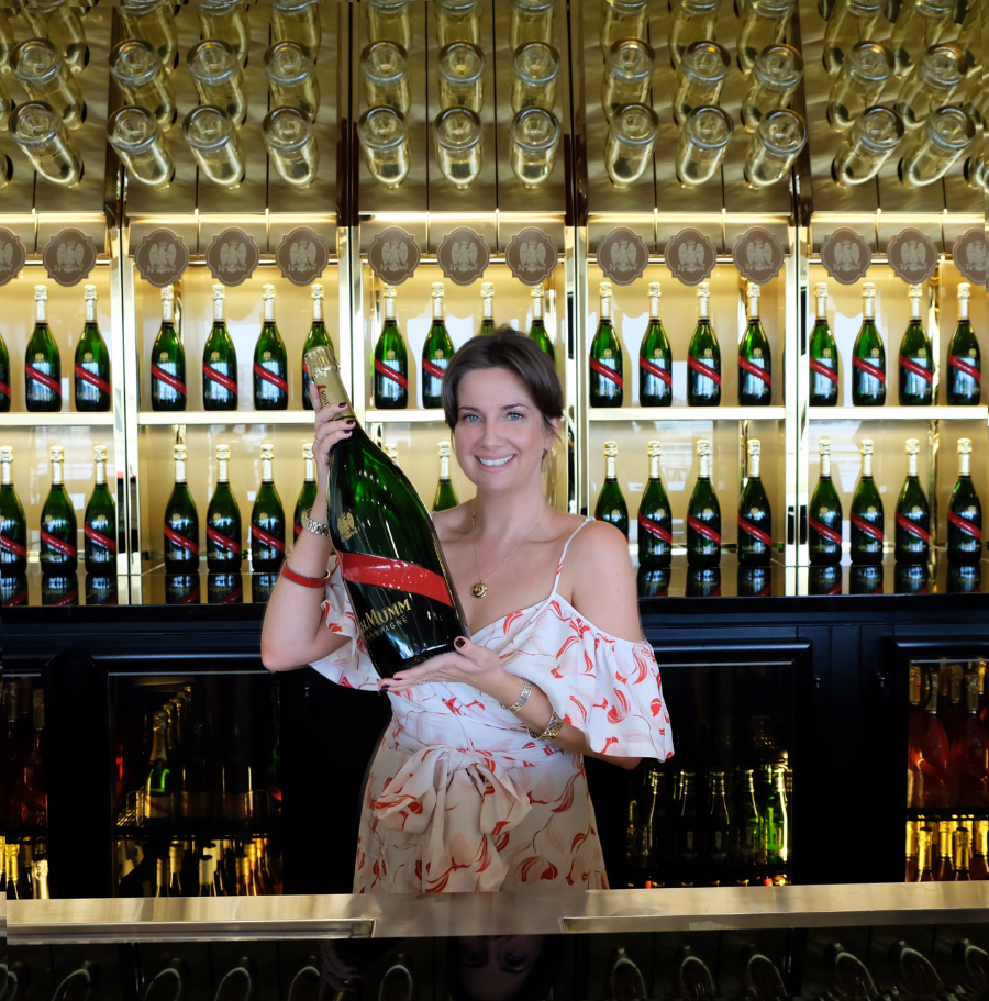 The new G.H.Mumm Champagne bar at Flemington Racecourse