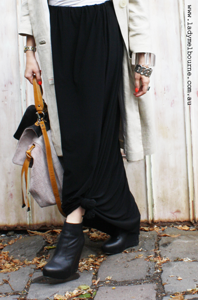 Lady Melbourne's DIY Maxi Skirt | A fashion blog from Melbourne