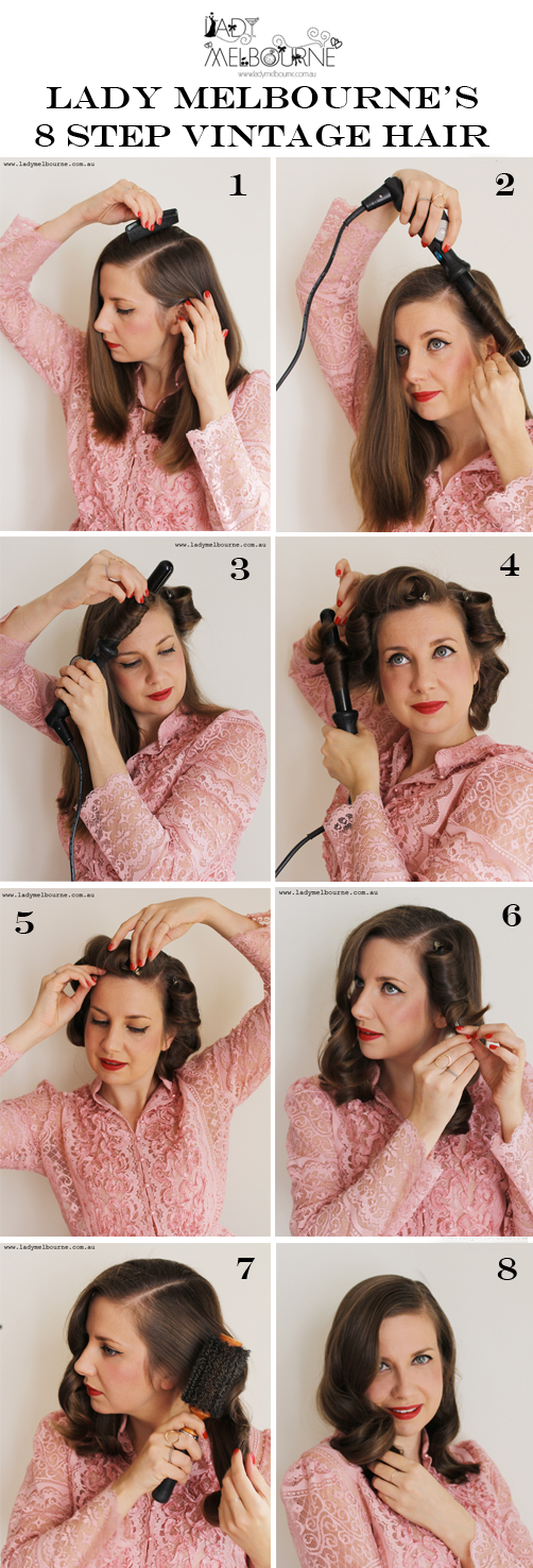 Today's Face: How to create a simple vintage hairstyle
