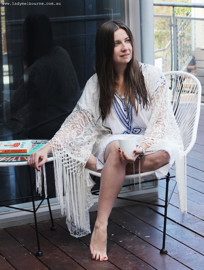 Lady Melbourne in bohemian luxe on a weekend getaway