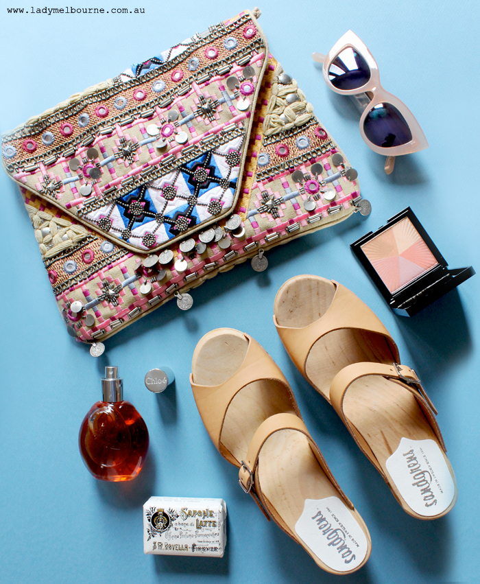 Lady Melbourne's Flatlay of new accessories