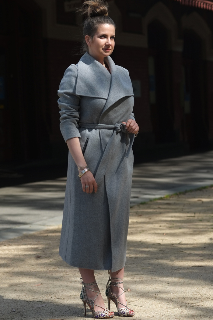 Lady Melbourne wearing Mackage grey wool coat | more on www.ladymelbourne.com.au
