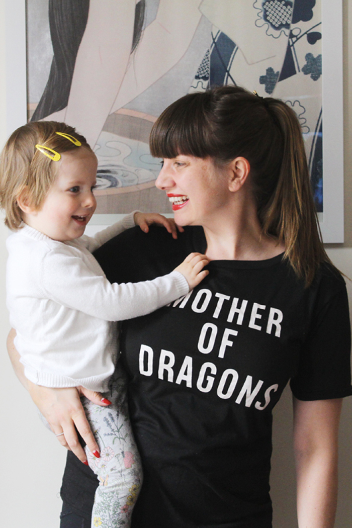 Mother of Dragons tee on Lady Melbourne