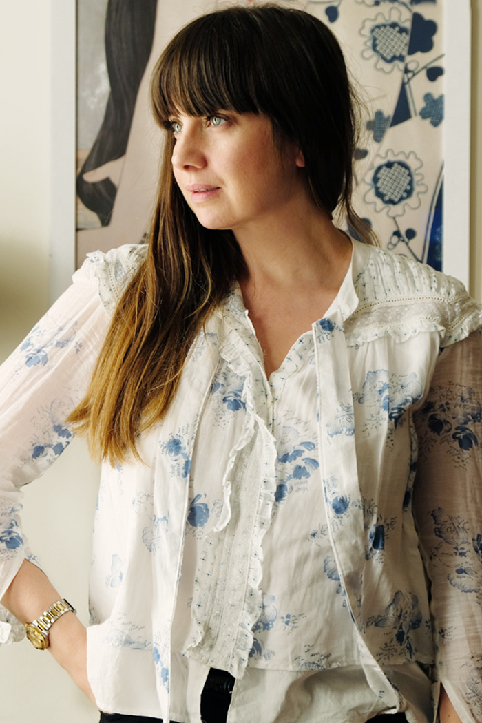 Intropia cotton boho blouse