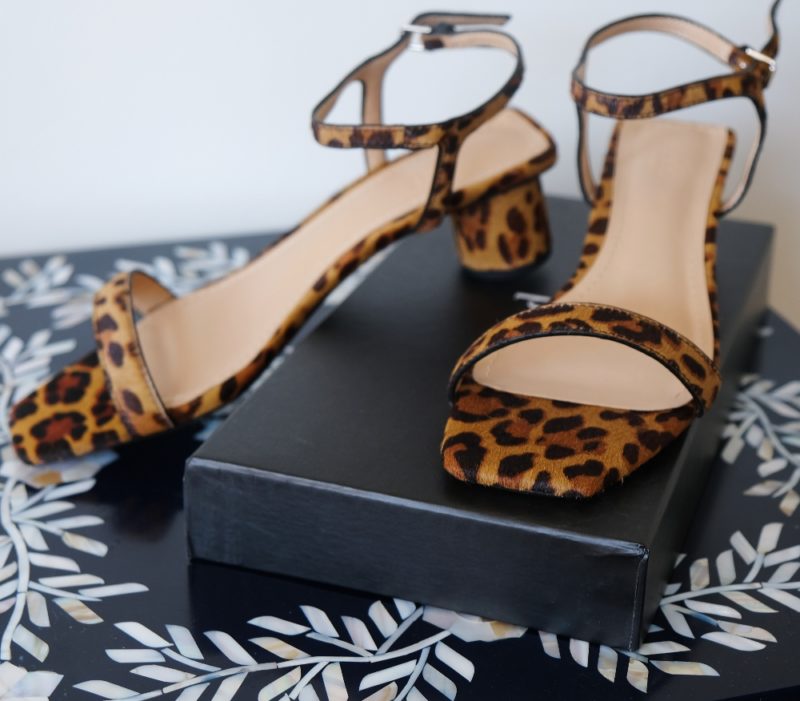 SEED Heritage leopard sandals