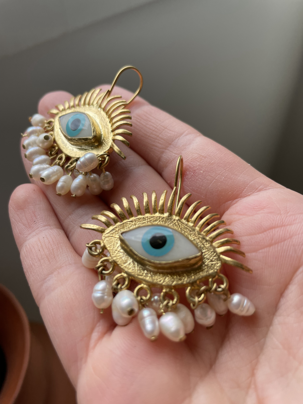 I Am Watching You' Evil Eye Earrings